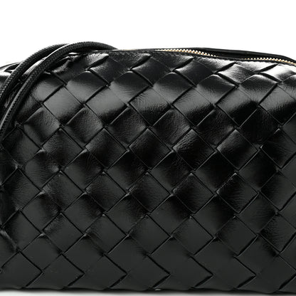 Bottega Veneta Nappa Intrecciato Metallic Knot Mini Loop Camera Bag Black 6 of 8