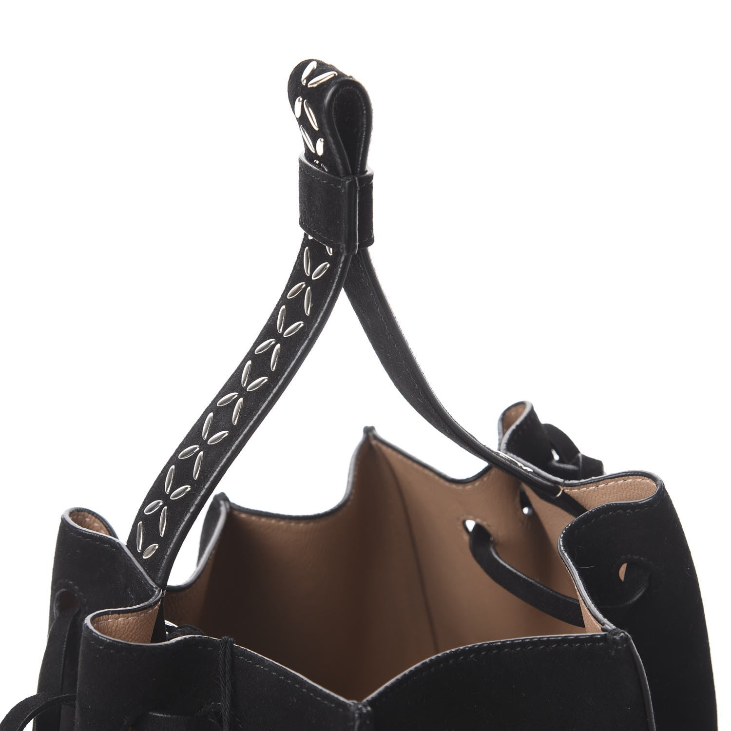 Alaia Suede Petal Embellished Rose-Marie 19 Bag Black 16 of 16