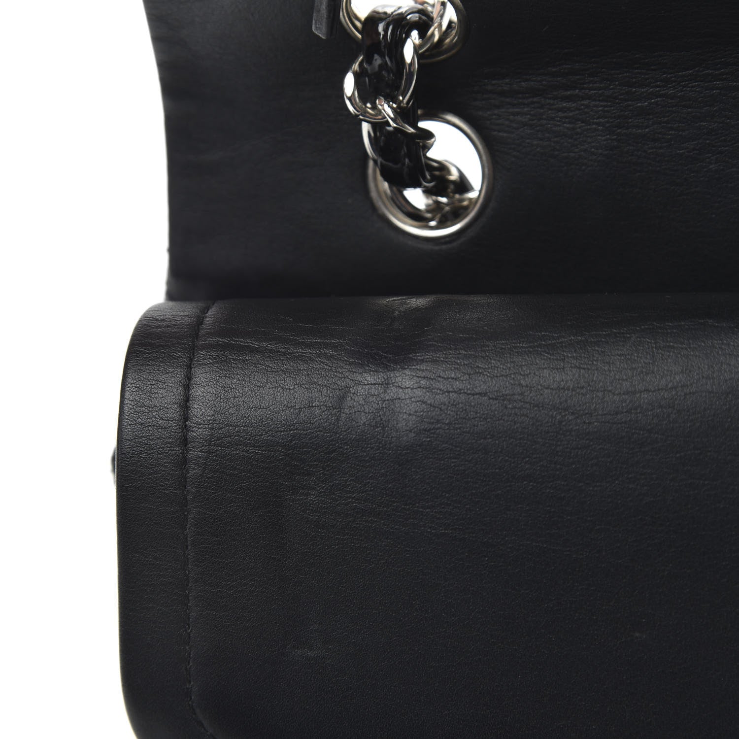 Chanel Patent Quilted Medium Double Flap Black 11 of 11