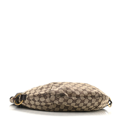 Gucci Monogram Half Moon Hobo Dark Brown 3 of 13