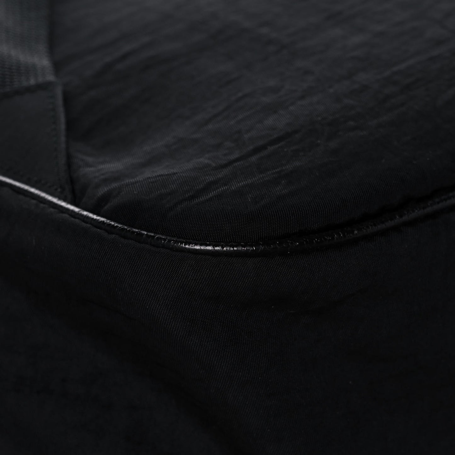 Nylon Twill 80s Logo Patch Backpack Black