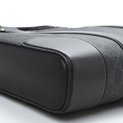 Gucci GG Supreme Monogram Appia Calfskin Web Briefcase Black 7 of 8