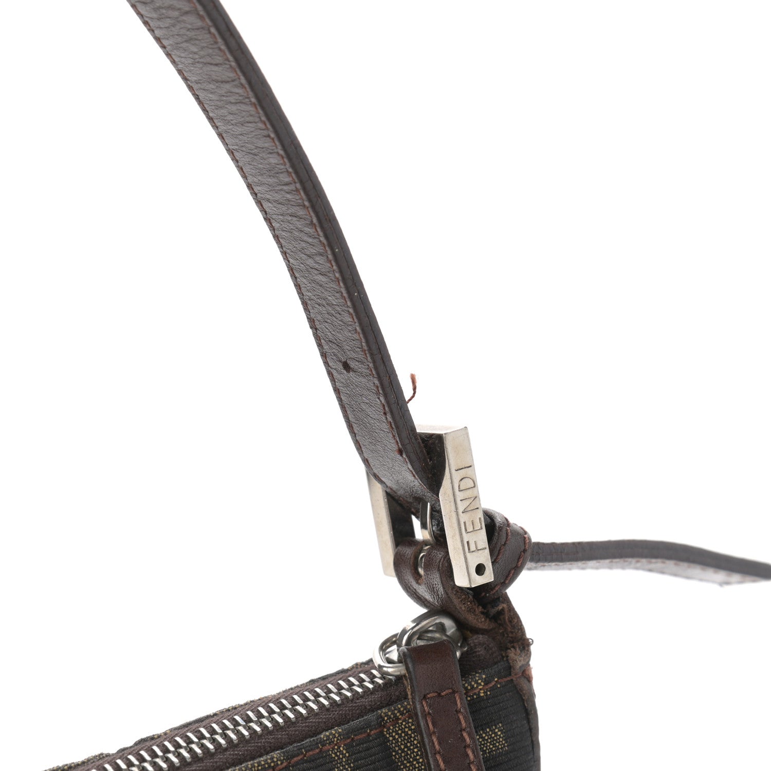 Fendi Zucca Shoulder Bag Tobacco 12 of 15
