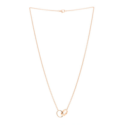 Cartier 18K Pink Gold Interlocking LOVE Necklace 3 of 5
