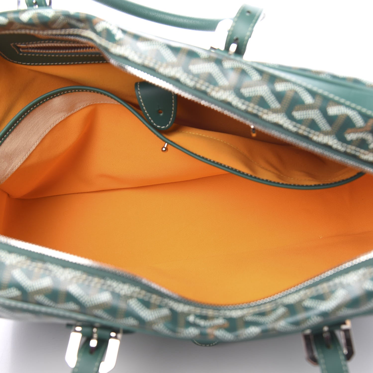 Goyard Goyardine Ambassade MM Briefcase Green 5 of 11