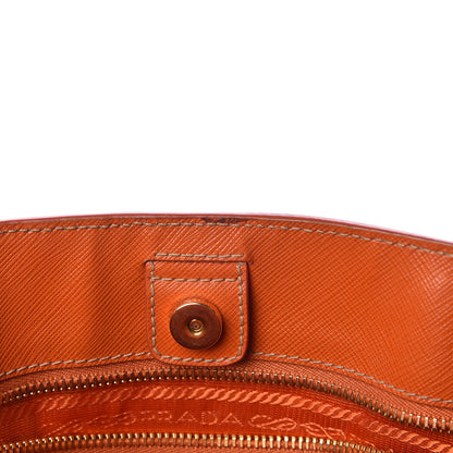 Prada Saffiano Lux Large Tote Papaya 7 of 16