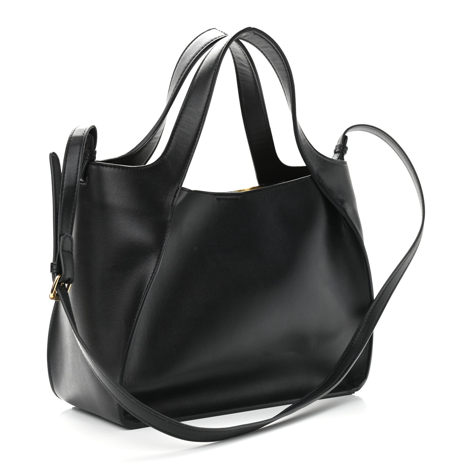 Stella McCartney Eco Alter Nappa East West Perforated Tote Black 5 of 11