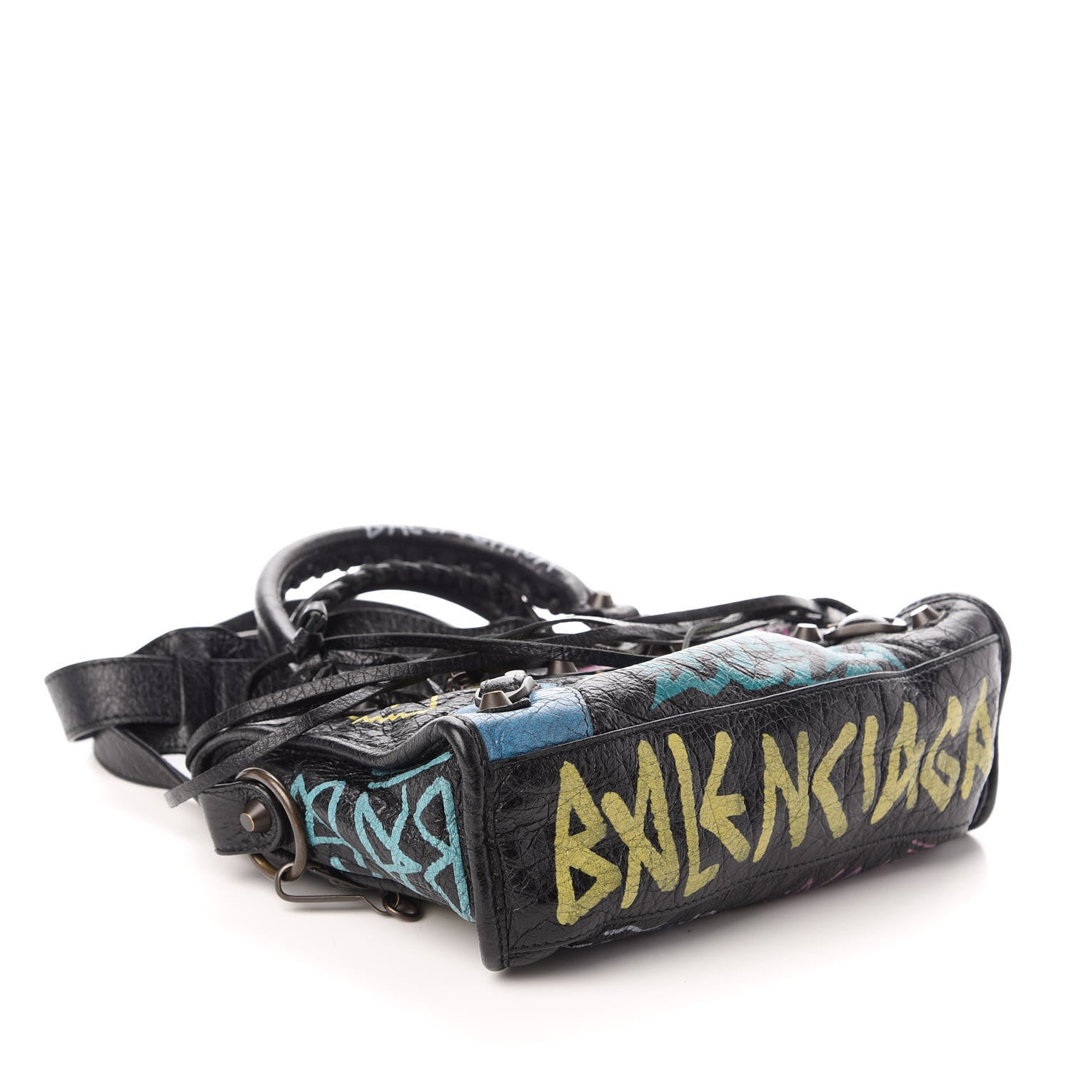 Balenciaga Agneau Arena Graffiti All Over Classic Hardware Mini City Black Multicolor 4 of 8