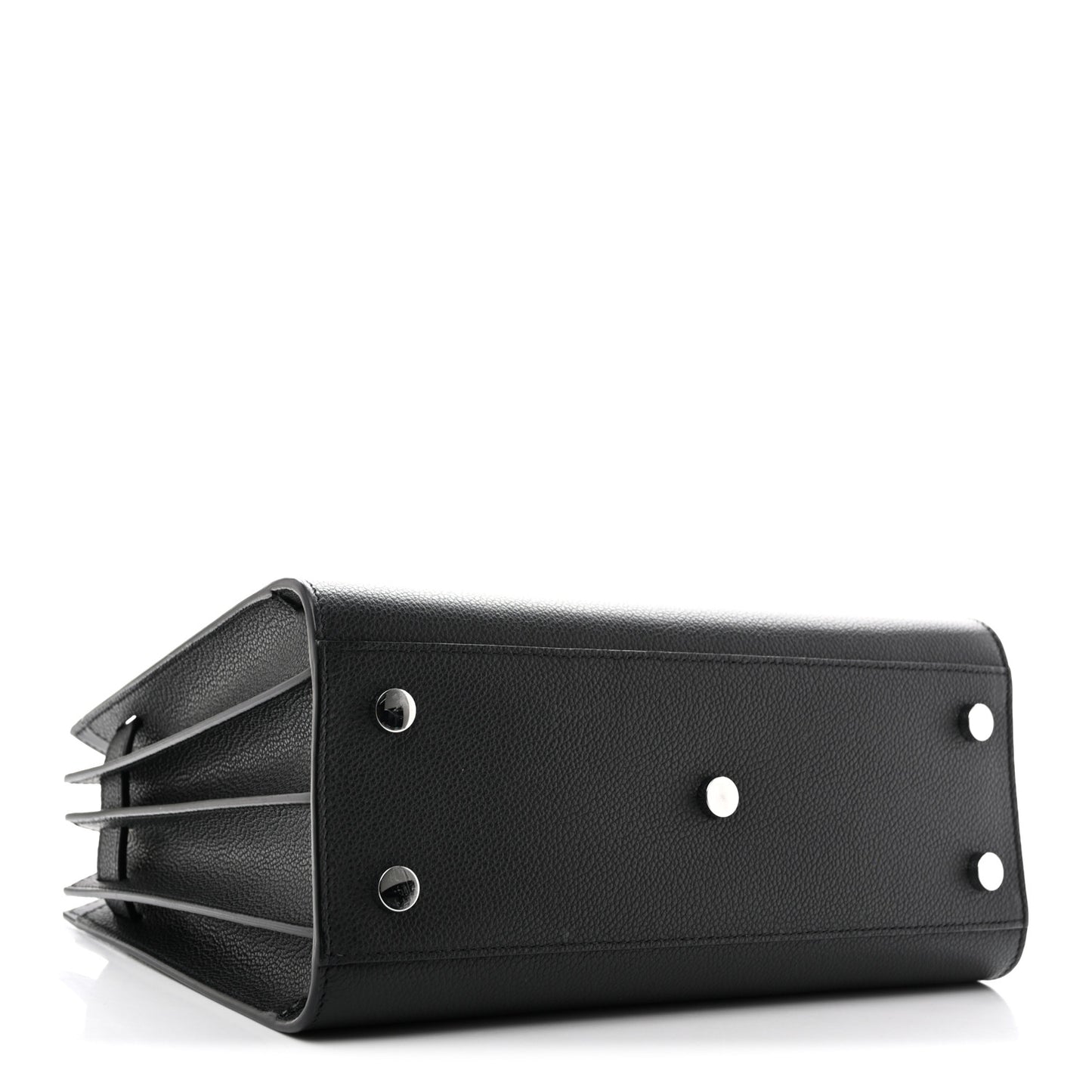 Grained Calfskin Baby Sac De Jour Black