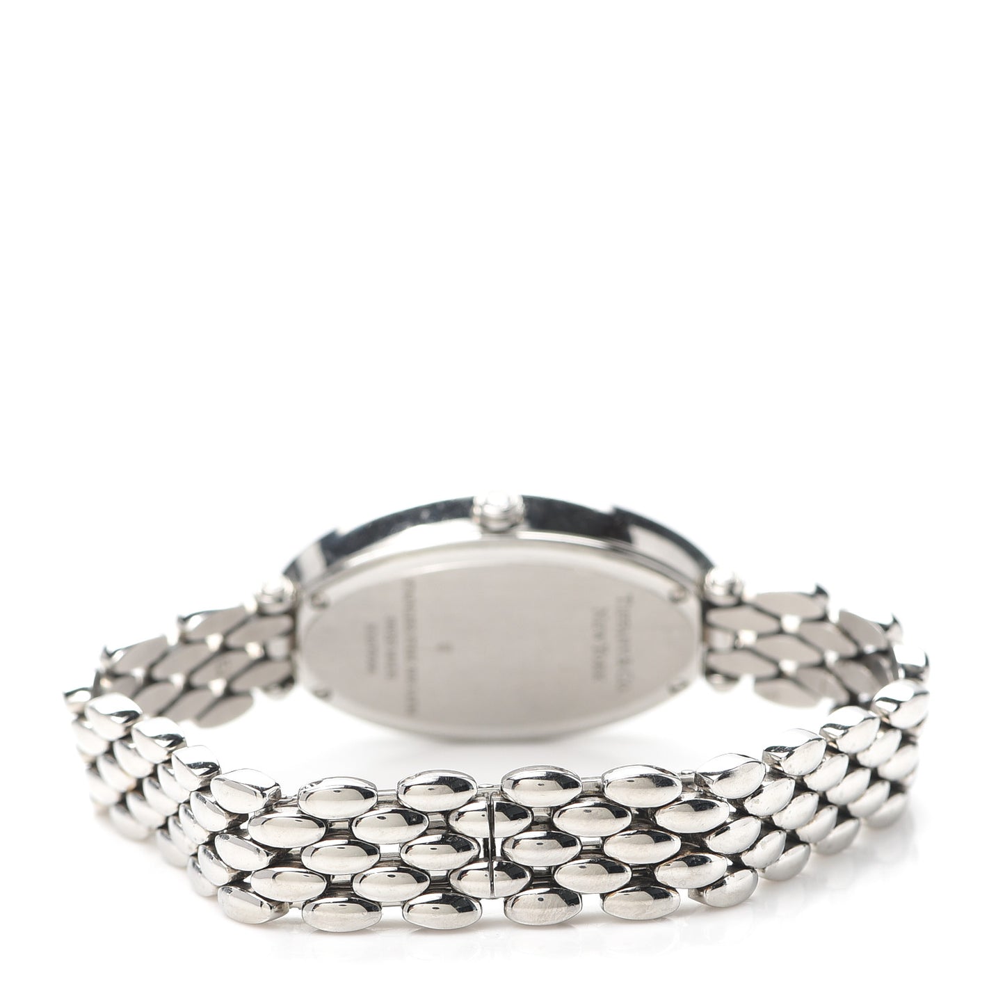 Stainless Steel Diamond 21mm 2-Hand Cocktail Quartz Watch