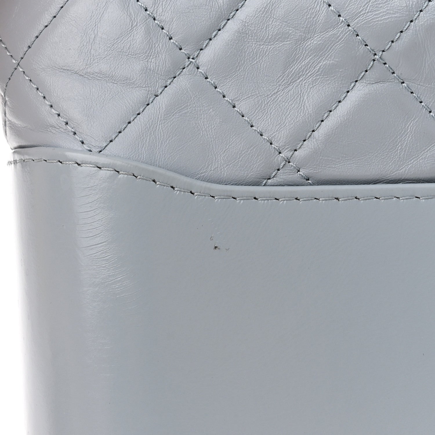 Chanel Aged Calfskin Quilted Medium Gabrielle Hobo Light Blue 10 of 10