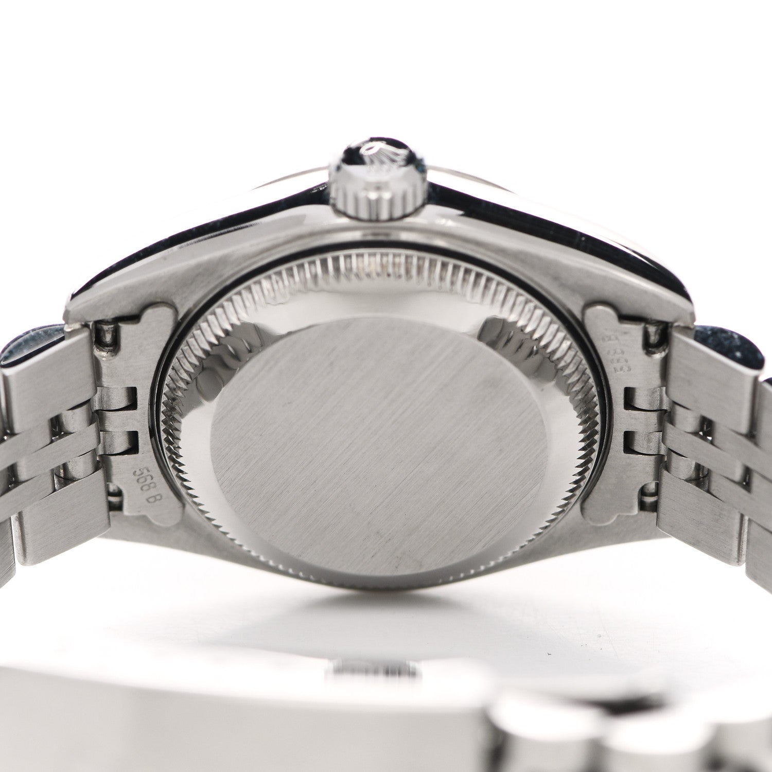 Rolex Stainless Steel 18K White Gold Diamond 26mm Oyster Perpetual Datejust Watch Sodalite 179174 4 of 5