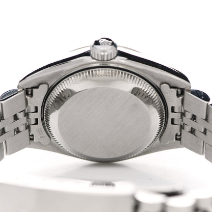 Rolex Stainless Steel 18K White Gold Diamond 26mm Oyster Perpetual Datejust Watch Sodalite 179174 4 of 5
