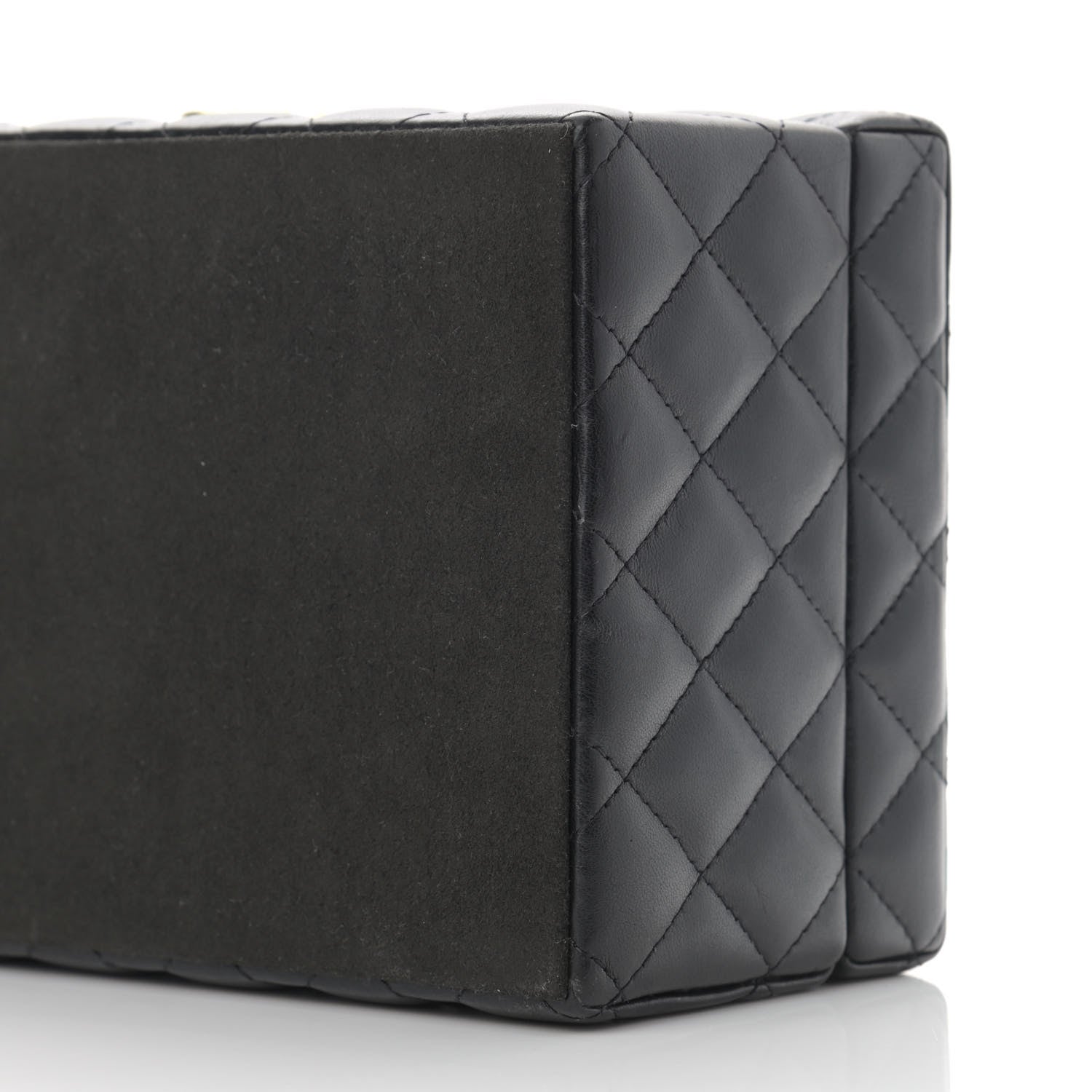 Chanel Lambskin Quilted Jewelry Case Black 10 of 15