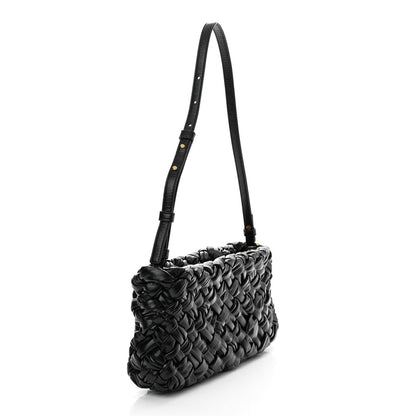 Bottega Veneta Calfskin Intrecciato Kalimero Cha-Cha Clutch Black 3 of 10