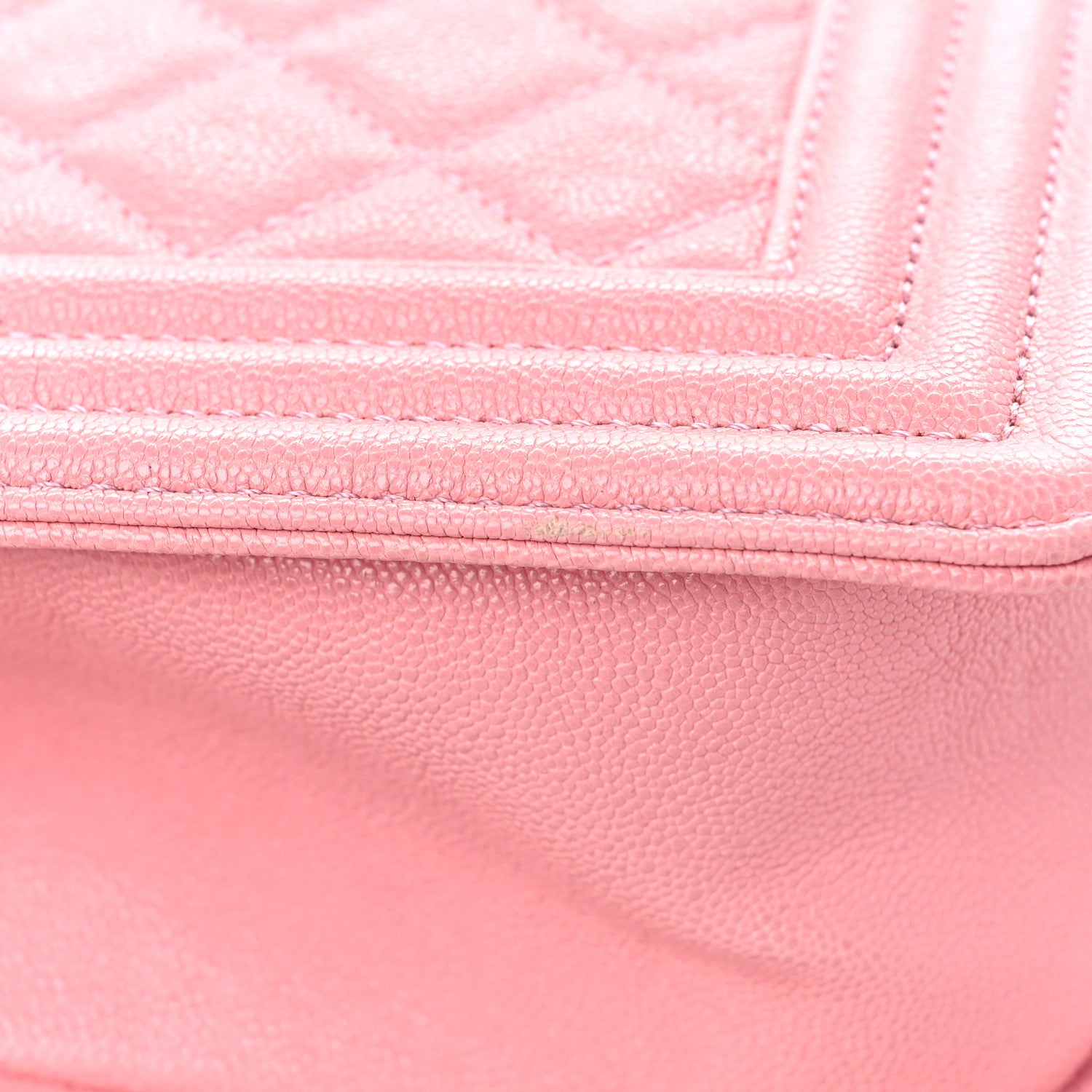Chanel Caviar Quilted Medium Boy Flap Powder Pink 11 of 12