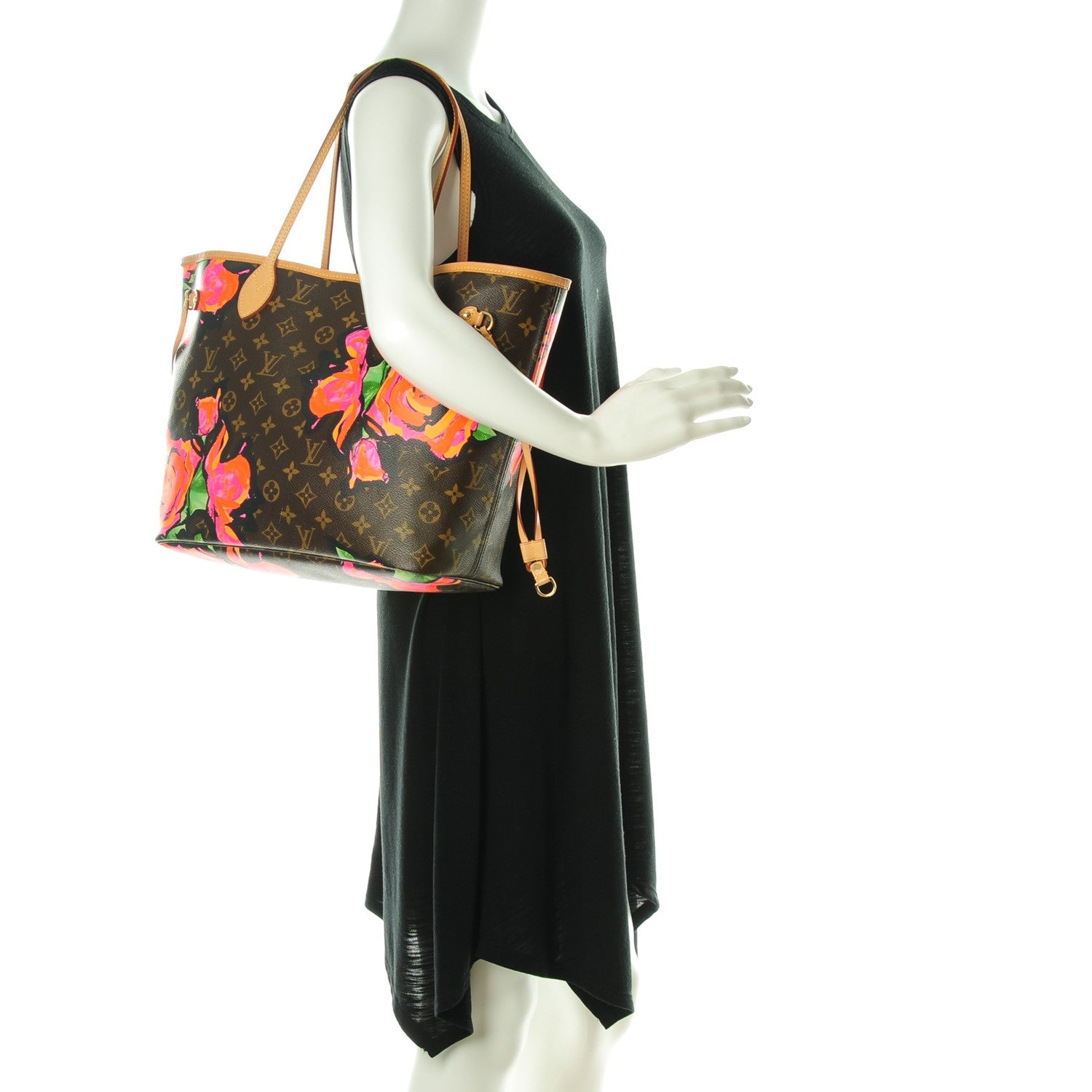 Louis Vuitton Monogram Roses Neverfull MM 2 of 7