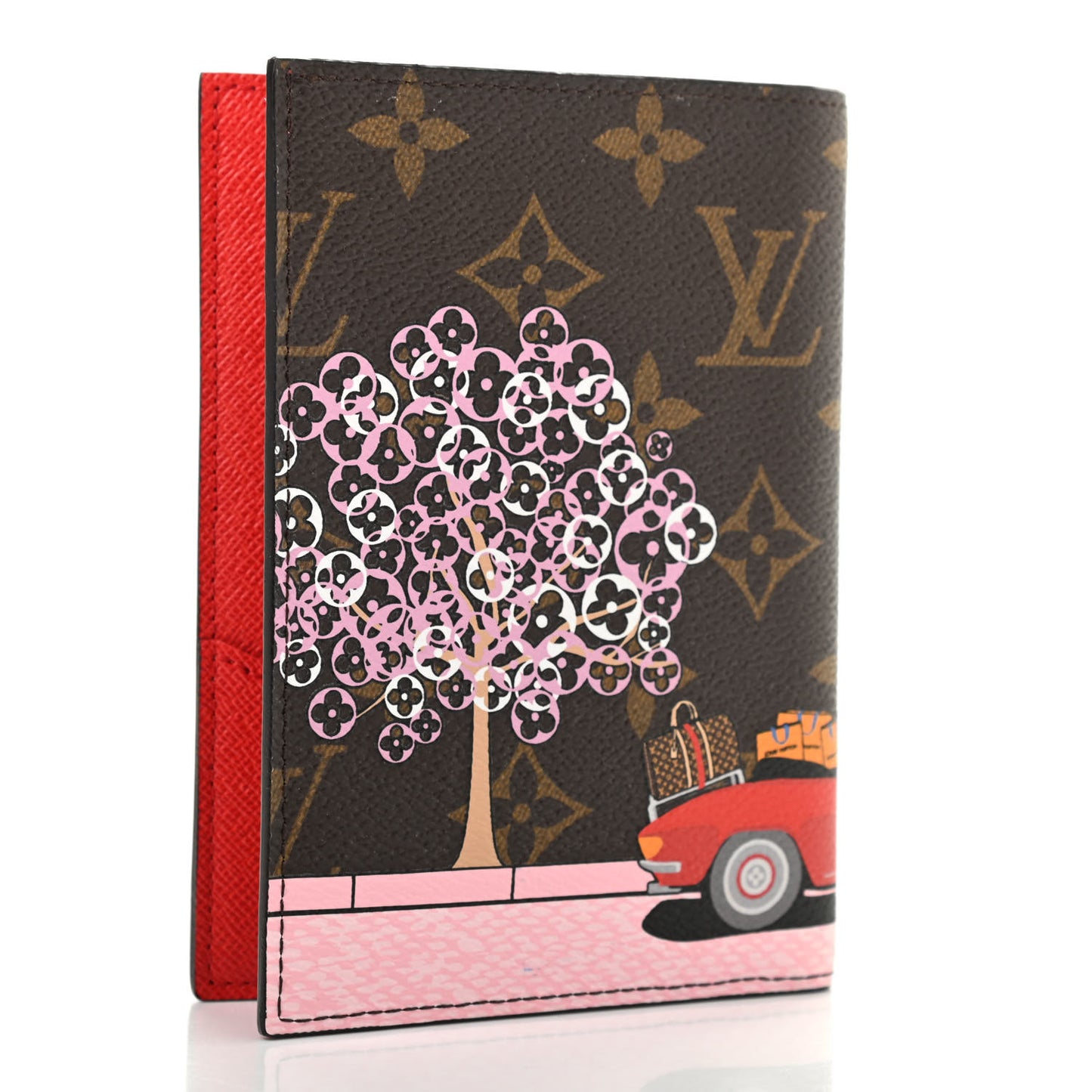 Monogram 2019 Christmas Animation Passport Cover Rouge