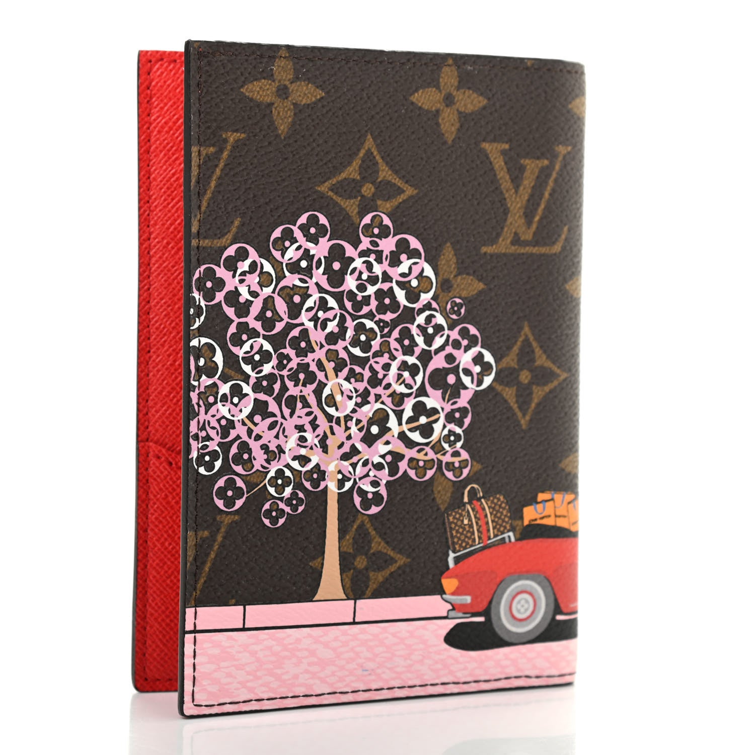 Louis Vuitton Monogram 2019 Christmas Animation Passport Cover Rouge 3 of 7