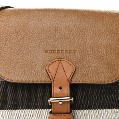 Burberry Canvas Mega Check Crossbody Brown 7 of 11