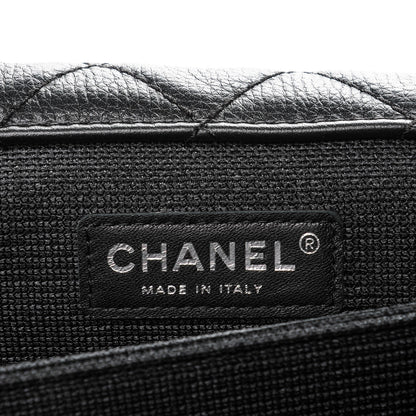 Chanel Calfskin Quilted XXL Travel Flap Bag Black 6 of 7