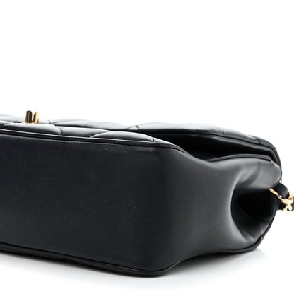 Chanel Lambskin Quilted Easy Carry Flap Navy 10 of 11