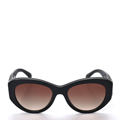 Chanel Acetate Butterfly Large CC Sunglasses 5492 Black 2 of 6
