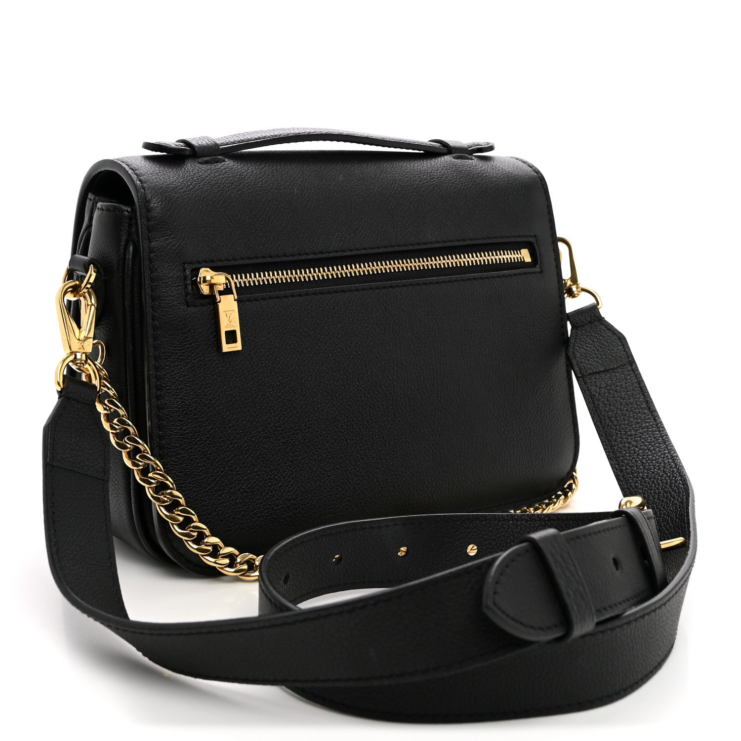 Louis Vuitton Grained Calfskin Lockme Oxford Black 3 of 9