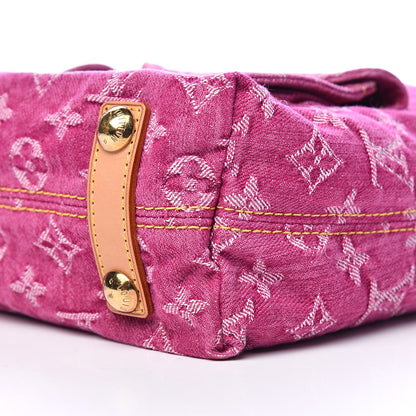 Louis Vuitton Denim Baggy GM Fuchsia 9 of 10