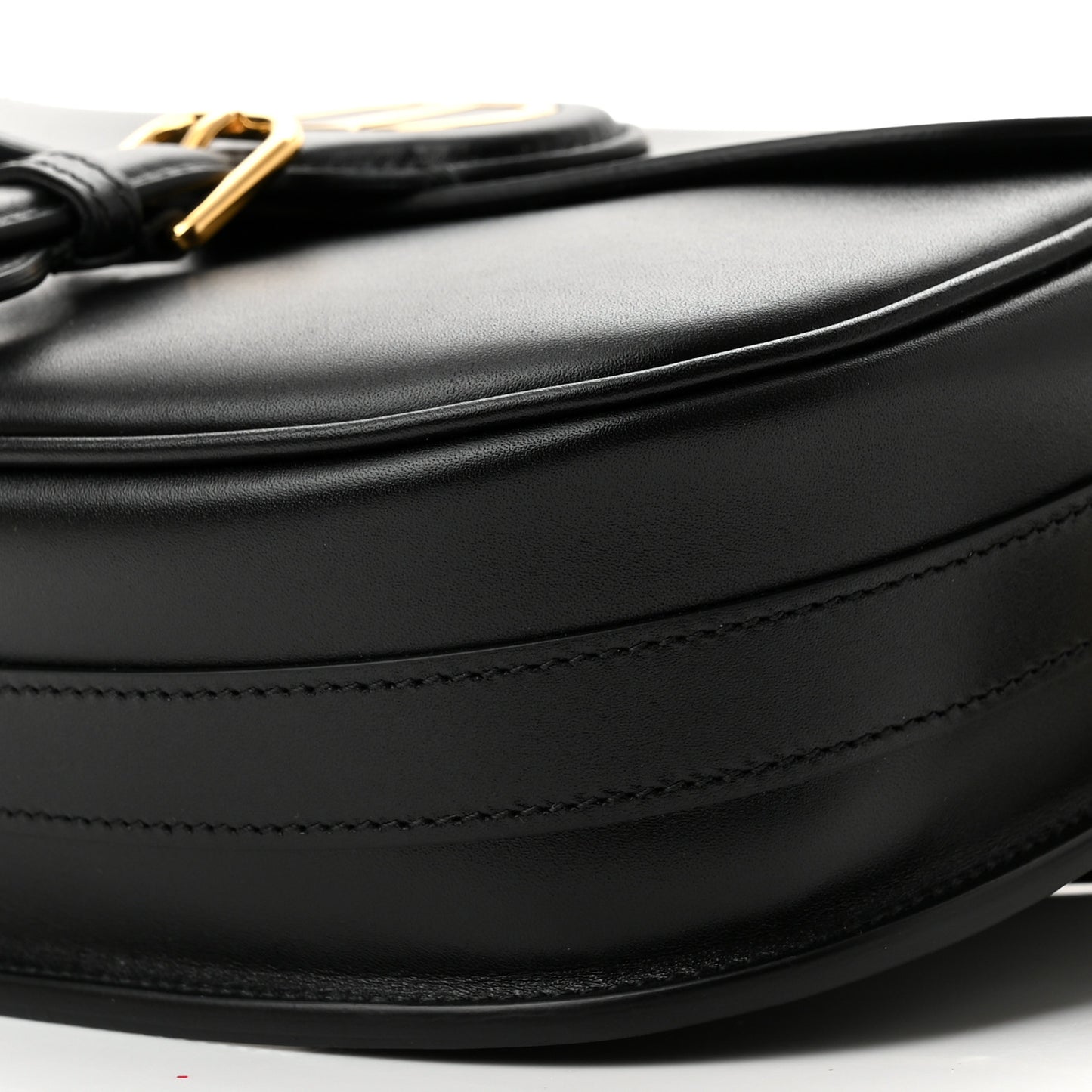 Box Calfskin Medium Bobby Flap Black