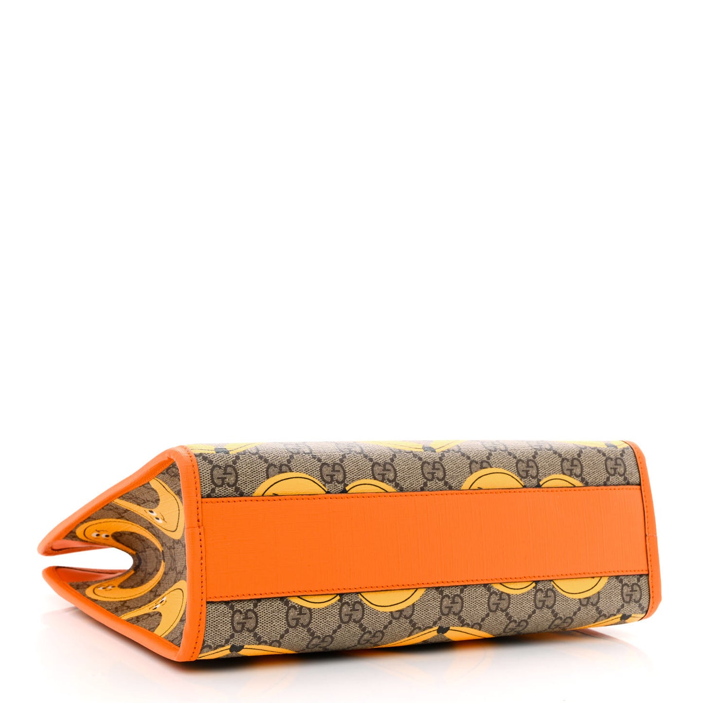 GG Supreme Monogram Banana Childrens Tote Beige Ebony Multicolor Carrot Orange