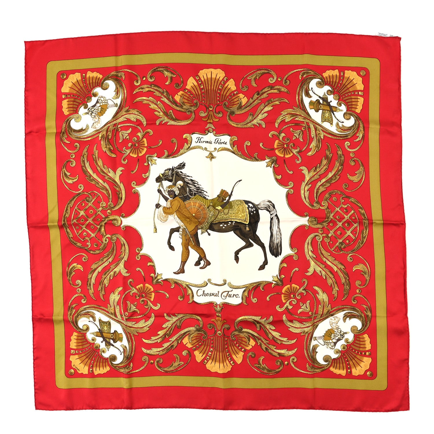 Hermes Silk Cheval Turc Scarf 90 1 of 4