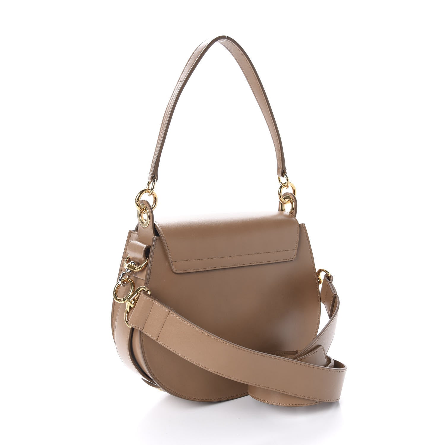 Chloe Calfskin Large Tess Bag Nut 3 of 9