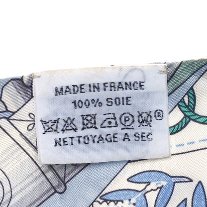Hermes Silk Cliquetis Twilly Ciel White Menthol 6 of 7