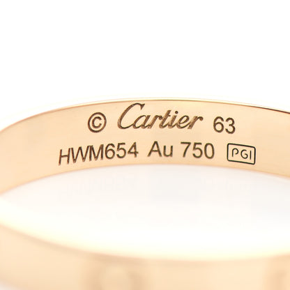 Cartier 18K Yellow Gold 3.5mm LOVE Wedding Band Ring 63 10.5 4 of 4