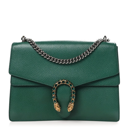 Gucci Dollar Calfskin Crystal Medium Dionysus Shoulder Bag Emerald 1 of 12