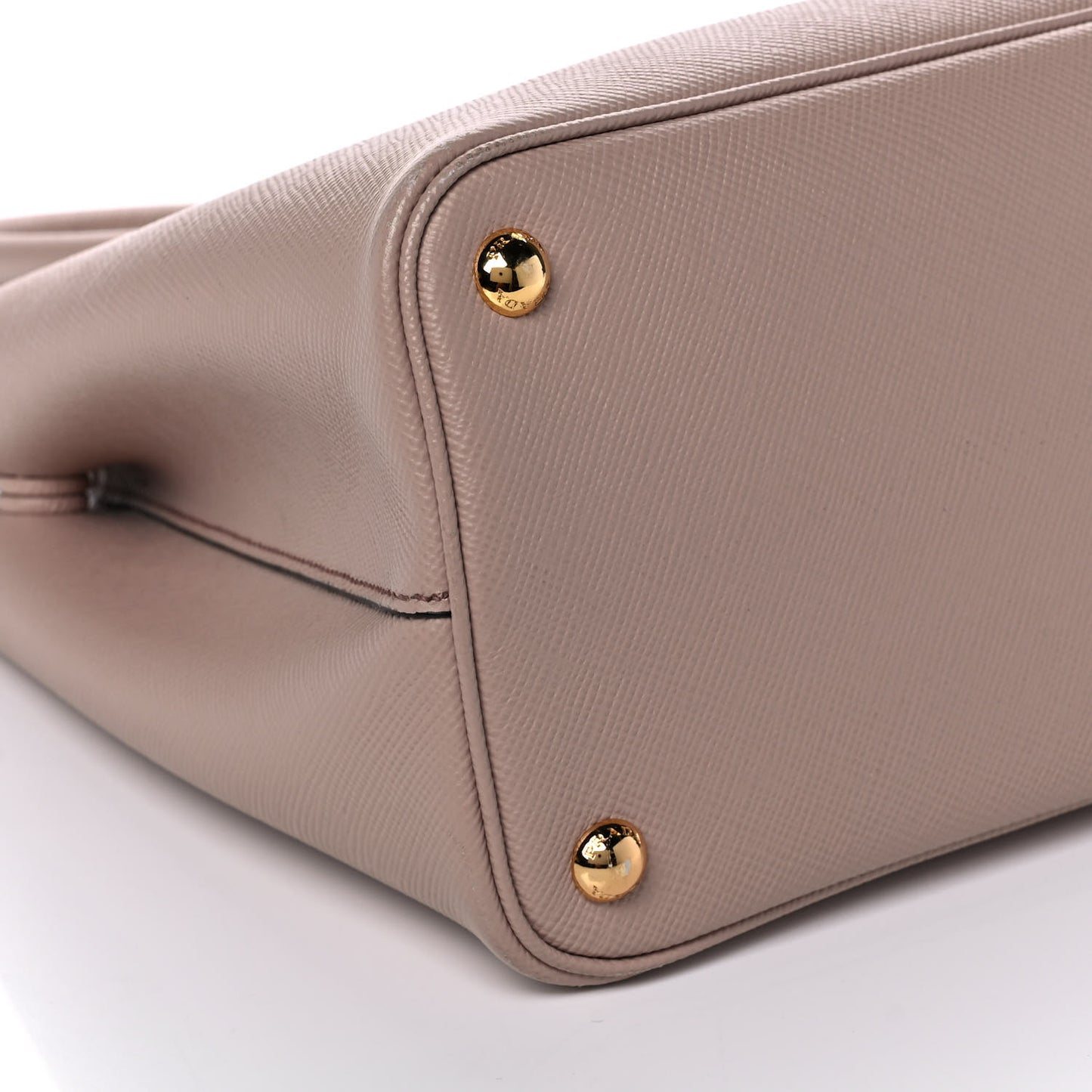 Saffiano Cuir Small Double Bag Cammeo Black