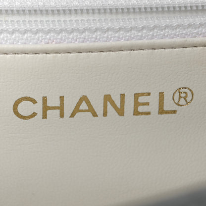 Chanel Lambskin Quilted Flap Waist Belt Bag 75 30 White 10 of 29