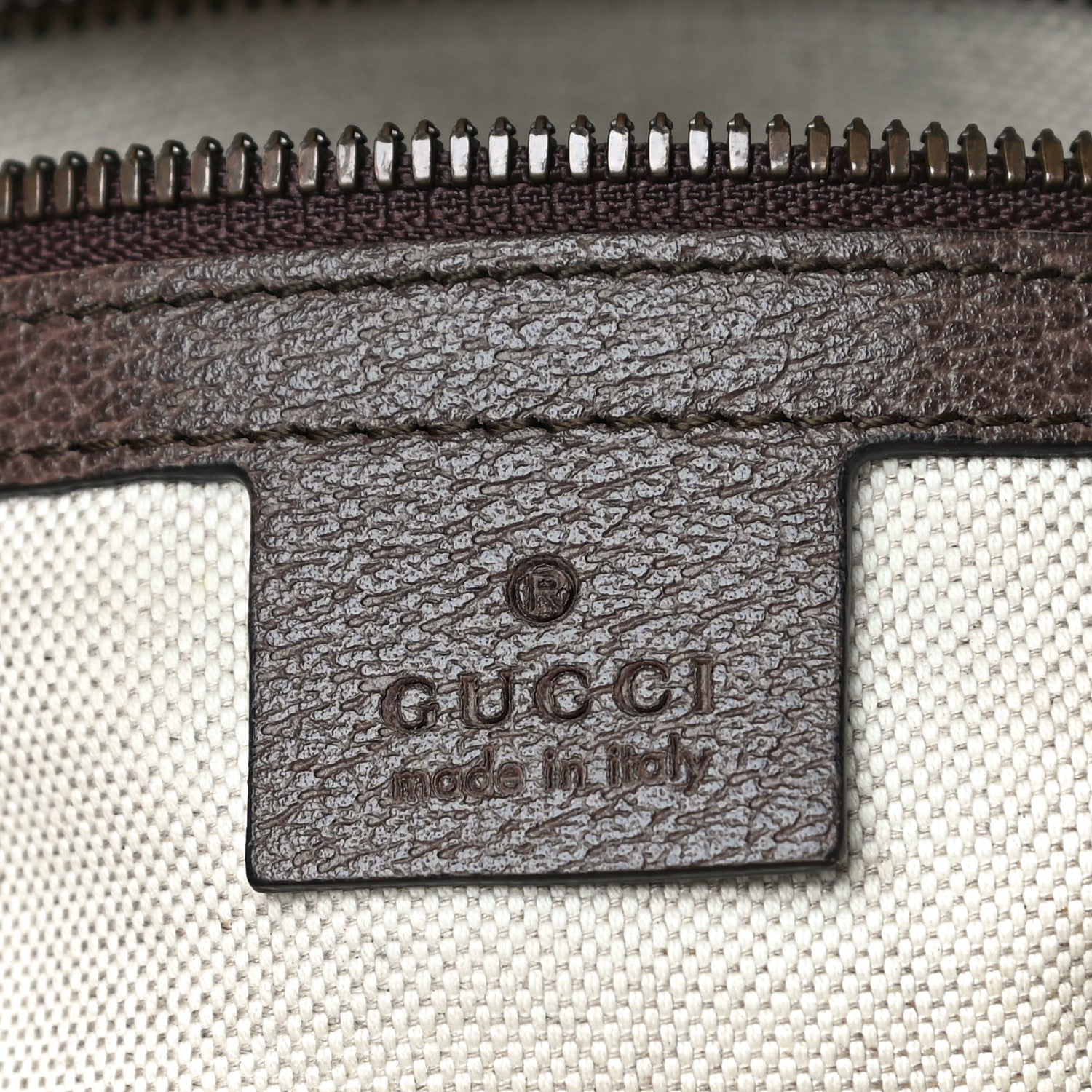 Gucci GG Supreme Monogram Calfskin Web Small Ophidia Day Backpack Beige Ebony New Acero 9 of 15