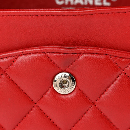 Chanel Lambskin Quilted Medium Double Flap Red 13 of 13