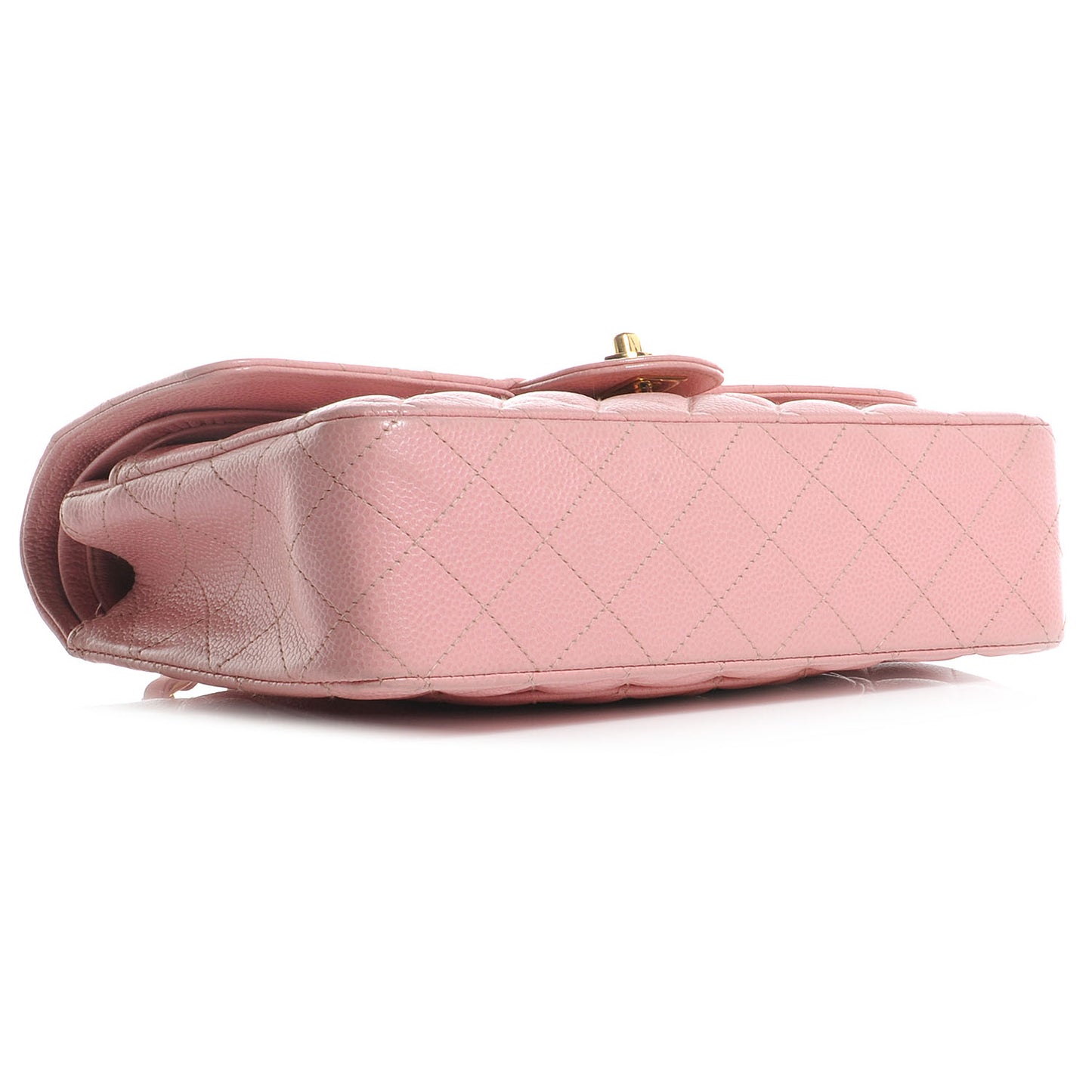 Caviar Medium Double Flap Pink