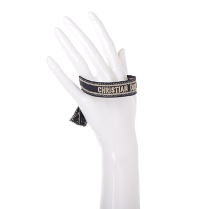 Christian Dior Woven Cotton J'Adior Friendship Bracelet Navy 2 of 4