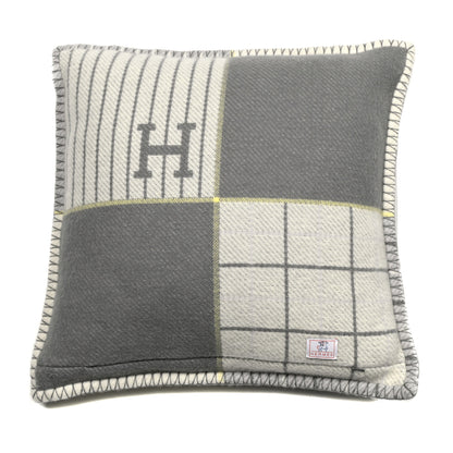 Hermes Wool Cashmere Avalon Cabriole Pillow Gris Perle 3 of 4