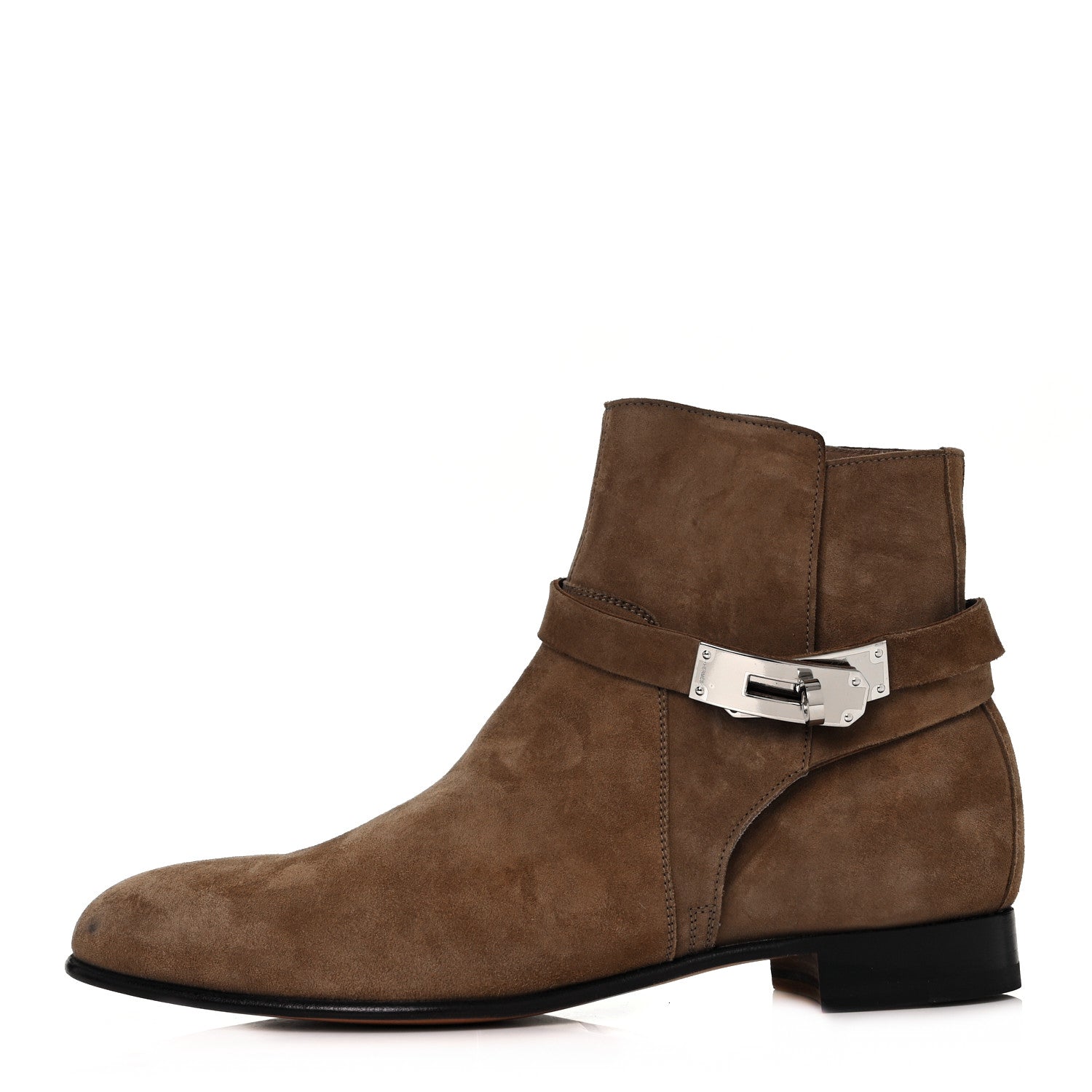 Hermes Suede Neo Low Boots 38 Ecorce 1 of 10