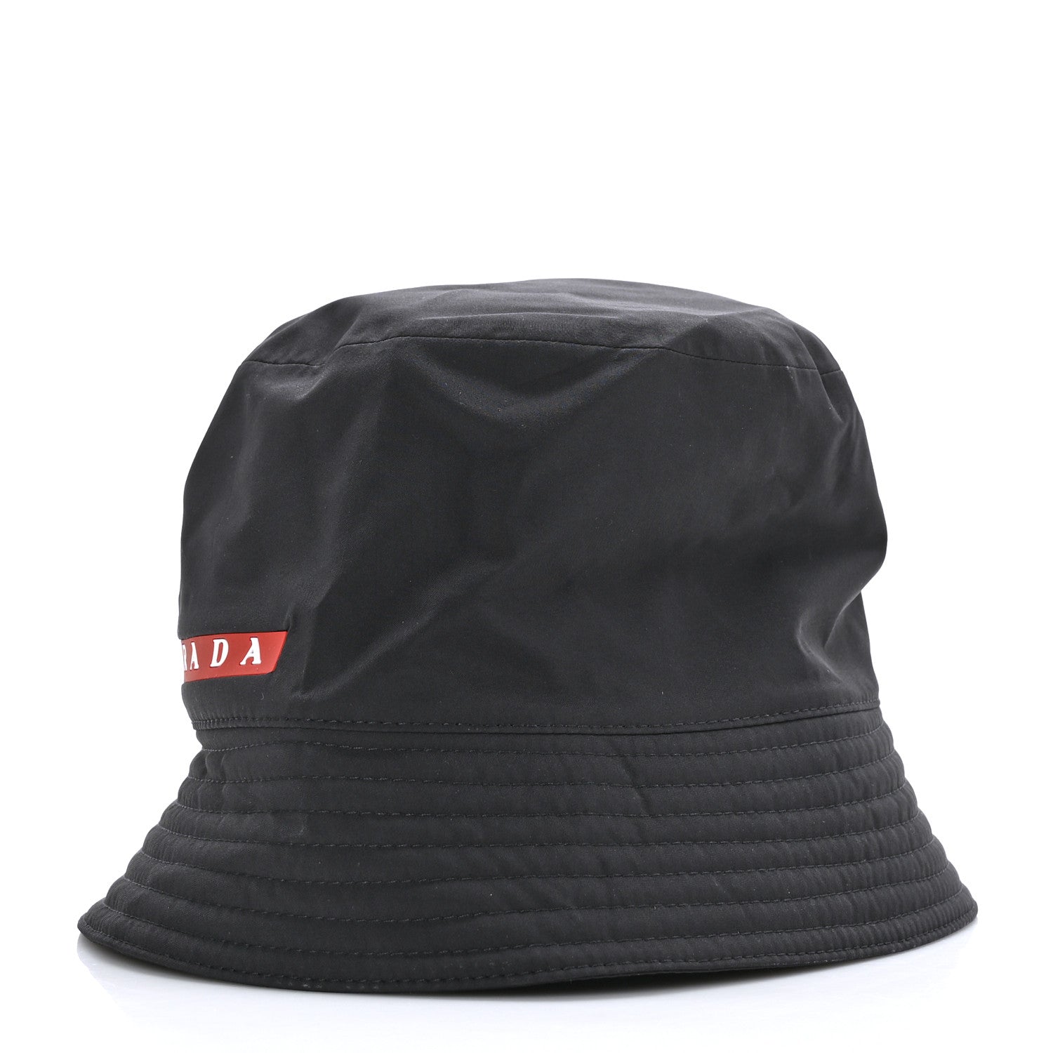 Prada Technical Nylon Linea Rossa Bucket Hat L Black 3 of 8