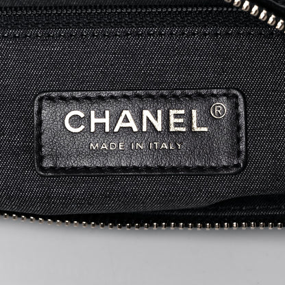 Chanel Lambskin Resin Elegant Maxi Hobo Black 6 of 10