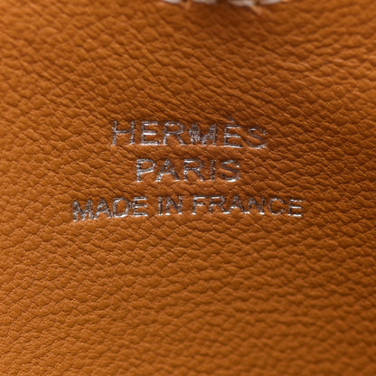 Hermes Chevre Mysore Verso In-The-Loop Phone To Go GM Case Lime Caramel 7 of 9