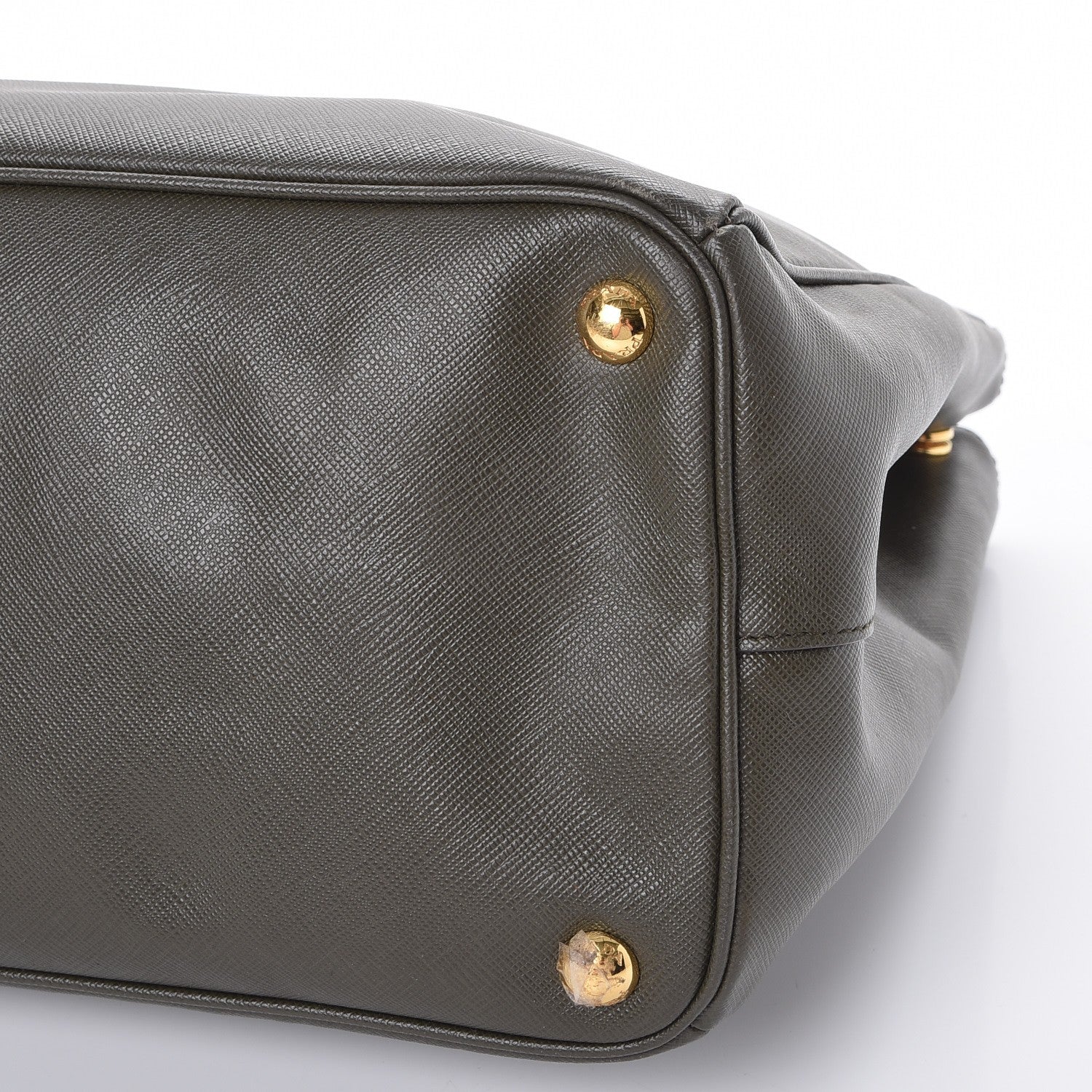 Prada Saffiano Large Galleria Double Zip Tote Militare 10 of 10