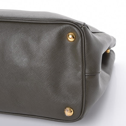 Prada Saffiano Large Galleria Double Zip Tote Militare 10 of 10
