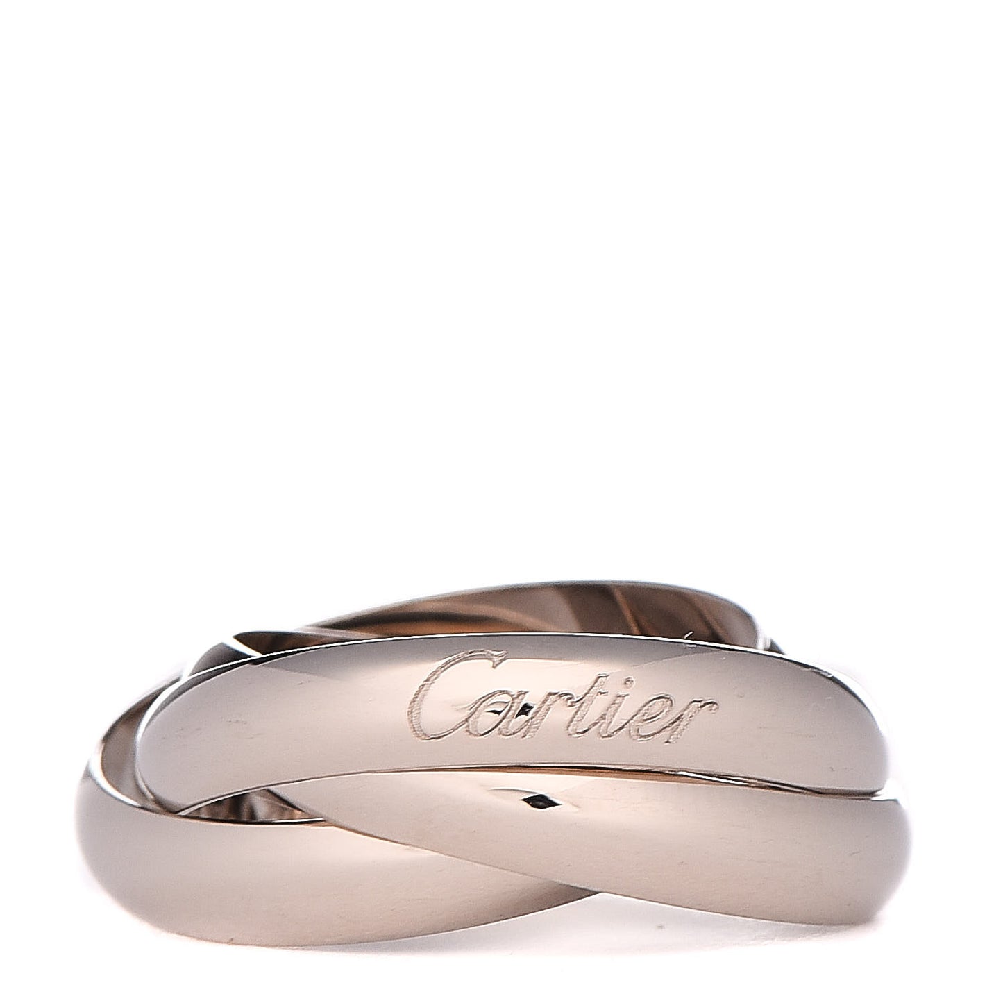 18K White Gold Classic Trinity Ring 52 6